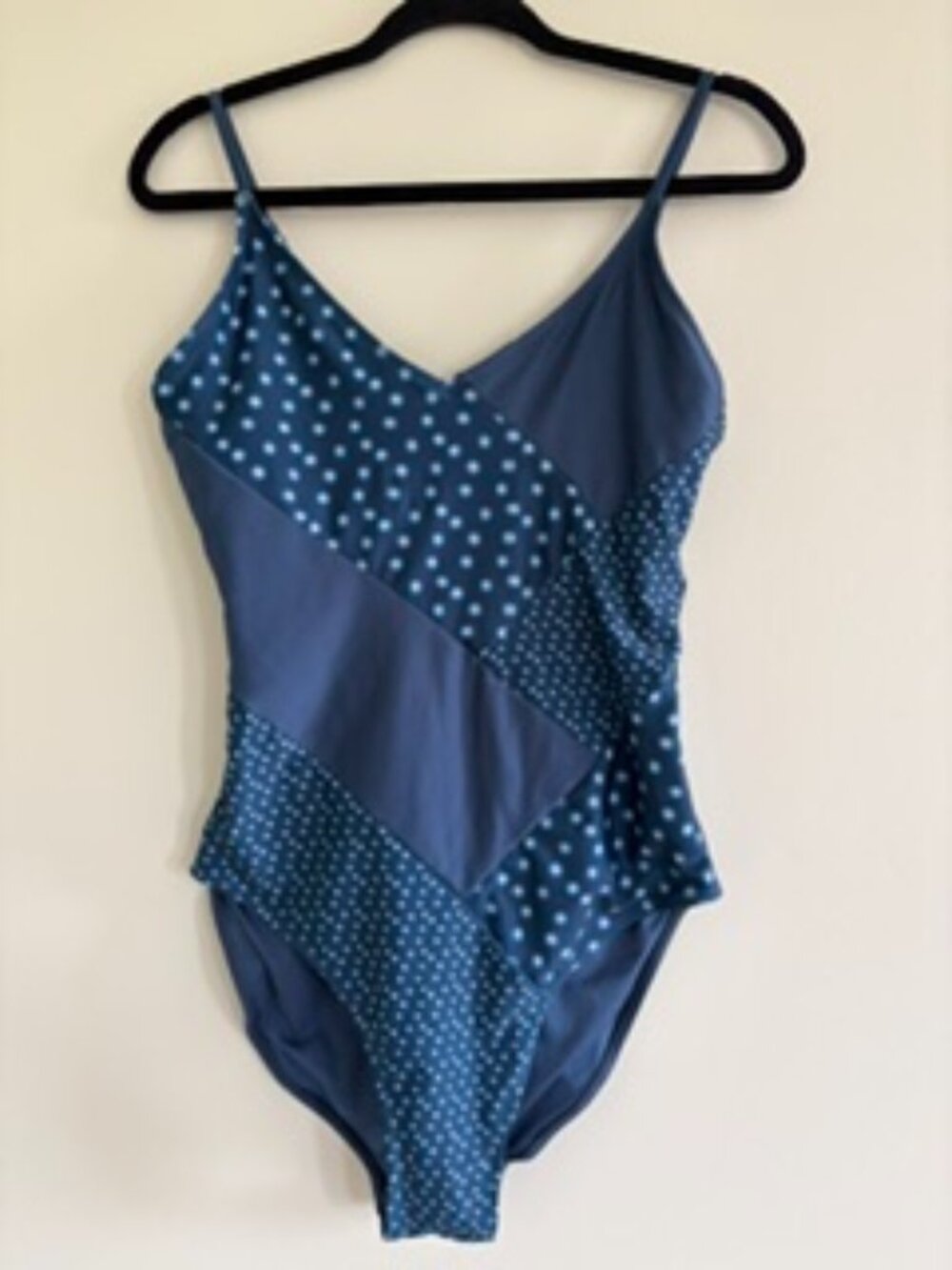 NWOT Nani Swimwear One Piece Patchwork Swimsuit - Large